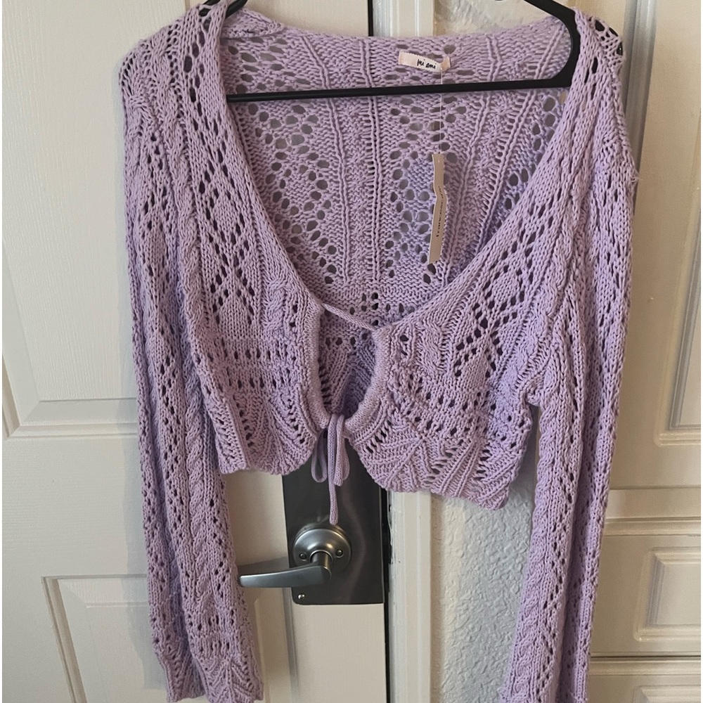 Purple Knit sweater NEW